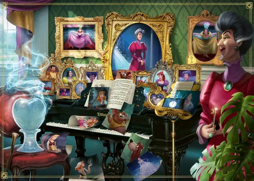 Ravensburger Disney Villainous: LadyTremaine y Figurine - Rompecabezas de 1000 piezas para adultos - 12001126 - Herramientas hechas a mano,