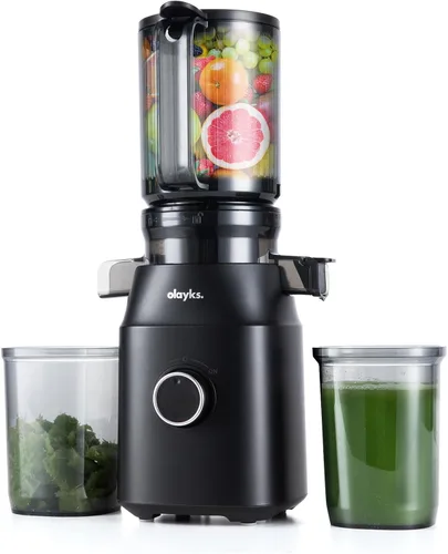 Miniatura 7 de Máquinas exprimidoras, exprimidor de prensa en frío con canal de alimentación grande de 4.3 pulgadas para frutas y verduras enteras, máquina