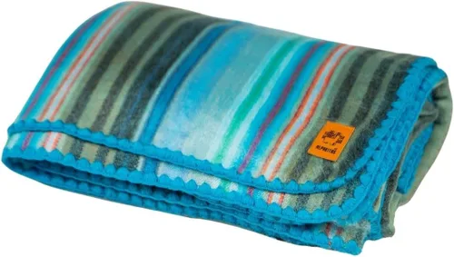 Miniatura 16 de Manta de lana de alpaca - Tamaño individual para cama y manta cálida, ligera, para sofá o campamento - Exterior - 75 x 38 pulgadas (blanco y marrón)