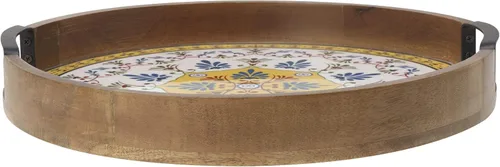 Miniatura 2 de Gourmet Basics by Mikasa Vella Lazy Susan - Bandeja para servir, 16 pulgadas, surtido