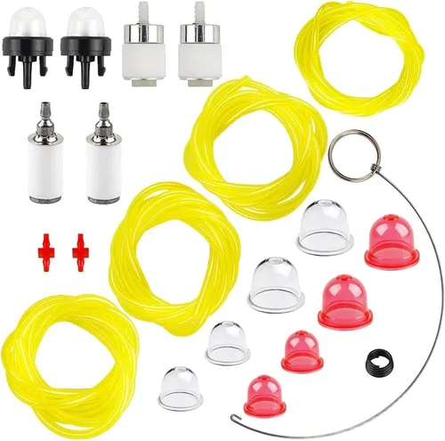 Bomba de cebado de línea de combustible de 1.2 m (4 pies) y filtro de combustible de 4 tamaños para carburador de Zama Craftman Ryobi Homelite
