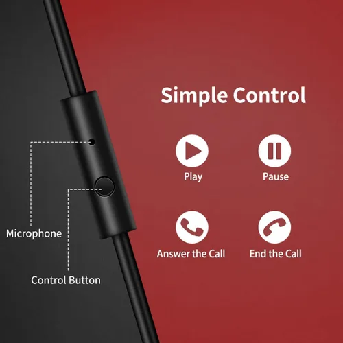 Miniatura 2 de OneOdio A71 - Auriculares de diadema con cable para estudio de grabación de alta resolución, con SharePort, auriculares plegables para Rojo