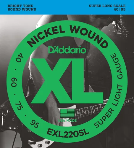 Miniatura 22 de D'Addario XL Nickel EXL170S - Cuerdas para bajo de 4 cuerdas con entonación perfecta, sensación uniforme, durabilidad potente, calibre 45-100