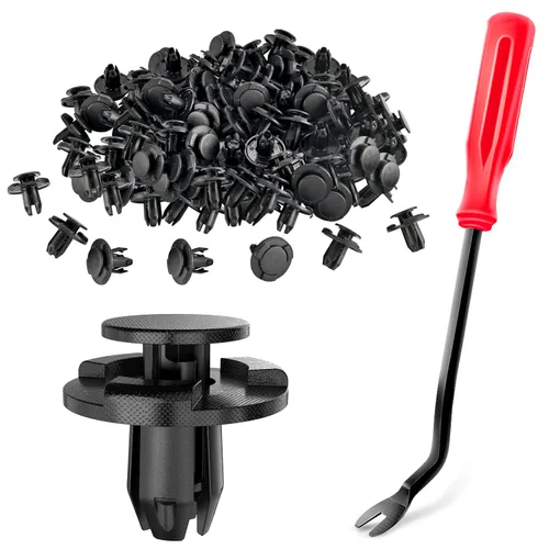 Miniatura 26 de Nissan o universal Pasadores de retén tipo empuje para guardabarros (Tamaño del agujero 8 mm, diámetro de la cabeza 20 mm, longitud del tallo 9 mm)