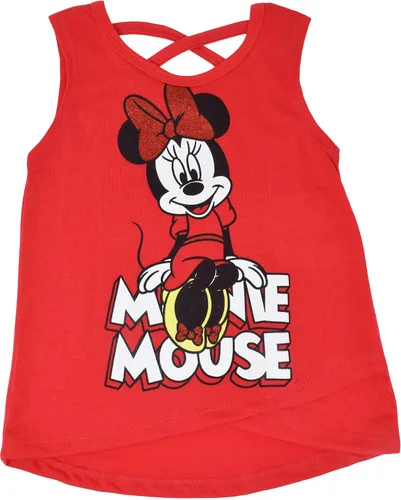 Miniatura 2 de Disney Moana Princess Frozen Ariel Minnie Mouse - Camiseta sin mangas y pantalones cortos de rizo francés para bebés a niños pequeños