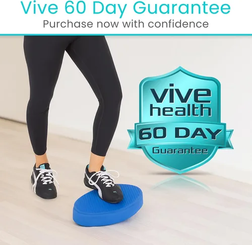Miniatura 9 de Vive Almohadilla de equilibrio ovalada, cojín tambaleante para equipos de terapia física y rehabilitación, espuma suave para entrenamiento, yoga
