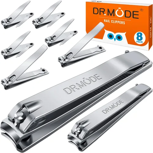 Miniatura 8 de DRMODE Cortaúñas de dedo para adultos, paquete de 2 cortaúñas grandes y pequeños, juego de cortaúñas para hombres y mujeres, cortaúñas afiladas