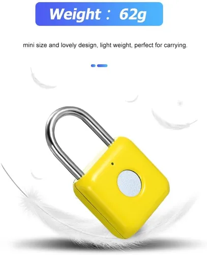Miniatura 3 de Candado de huella digital eLinkSmart para casillero de gimnasio con aplicación para teléfono iOS, cerradura de combinación sin llave de metal