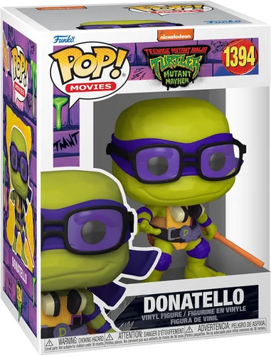 Funko Pop! Movies: Teenage Mutant Ninja Turtles (TMNT) Donatello - Figura de vinilo coleccionable - Idea de regalo - Producto oficial - para niños y