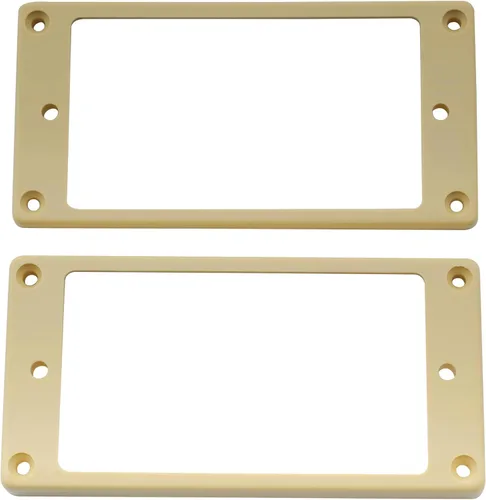 Miniatura 6 de Musiclily Pro Anillos de montaje para pastillas Humbucker de fondo plano de plástico, juego de bastidor de puente y mástil para guitarra eléctrica
