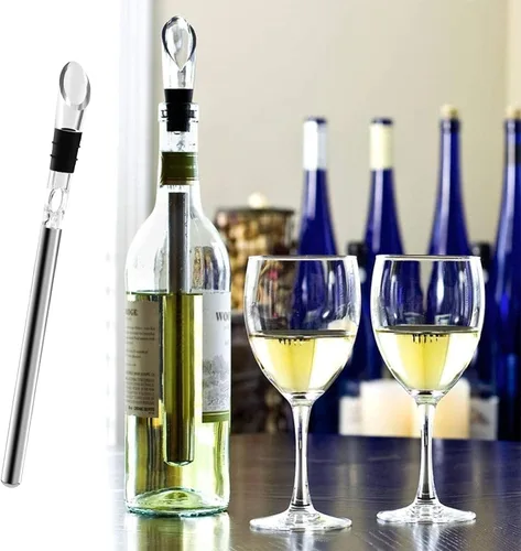 Miniatura 6 de Enfriador de vino para padres, 3 en 1, acero inoxidable 304, enfriadores de botellas de vino sin hielo rápido, accesorio de vino, regalos