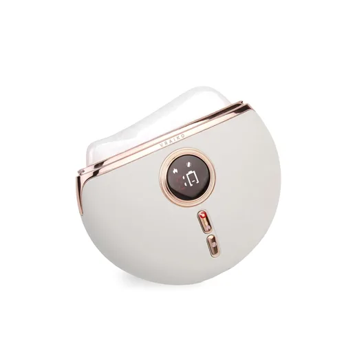 VRAIKO Aurora - Dispositivo LED Gua Sha, herramienta facial Gua Sha de piedra de jade con calor y vibración, masajeador facial para
