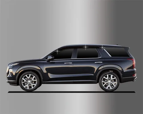 Miniatura 4 de AUTOCLOVER - Juego de 6 protectores de lluvia con cinta adhesiva para Hyundai Palisade 2020 2021 2022 2023 2024 / deflectores de ventana, persianas