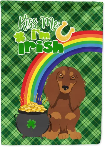 Miniatura 116 de Caroline's Treasures WDK4731GF - Bandera decorativa para jardín del día de San Patricio, color negro y tostado, Airedale Terrier, para jardín