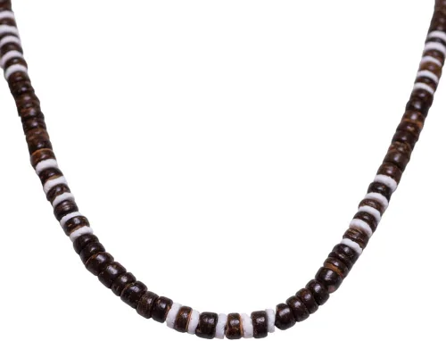 Miniatura 28 de BlueRica Collar de cuentas de concha de coco y puka (18")