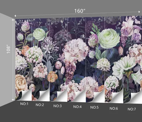 Miniatura 10 de Papel pintado botánico de selva tropical Hojas verdes de planta murales Estética para decorar habitación Sala de estar Fondo de TV Gran mural de B033