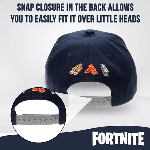 Miniatura 4 de FORTNITE Gorra de béisbol para niños, sombrero de calidad para niños y gorra ajustada, gorra de béisbol de ala plana con diseño elegante