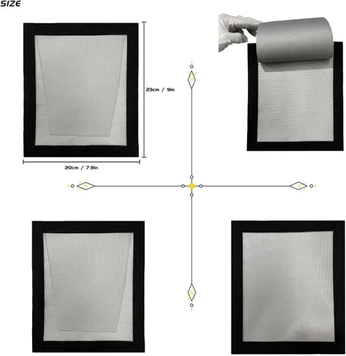 Miniatura 2 de Gato de estufa DIY 7.9 x 9 pulgadas Hot Tent Stove Jack TAISOCA Stove Jack Kit para tienda de campaña al aire libre Jack con solapa de lluvia