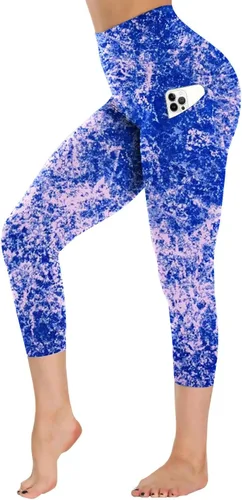 GAYHAY Leggings con bolsillos para mujer, pantalones de yoga de 1925 pulgadas, cintura alta, control de abdomen, compresión para entrenamiento
