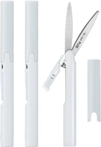Miniatura 11 de PLUS Tijeras estilo bolígrafo antiadherentes compactas TSA Twiggy con funda, carbón Gris antracita