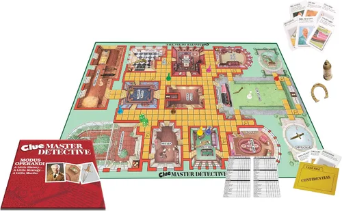 Miniatura 4 de Clue Master Detective con armas de metal de tono latón de gran tamaño por Winning Moves Games USA, el juego de Clue más grande jamás creado