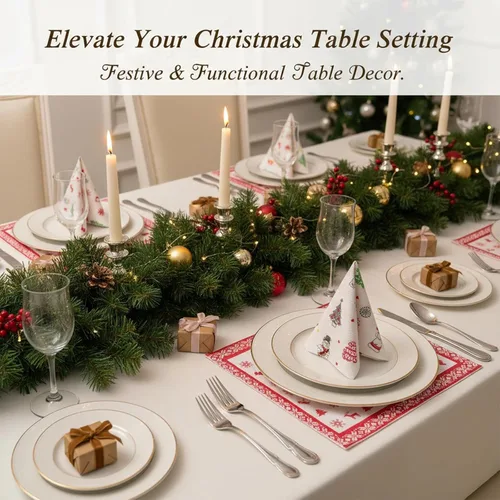 Miniatura 8 de Toallas de papel de cocina de Navidad: toallas de limpieza desechables, pañuelos de cocina de Navidad, toallas de mano altamente absorbentes