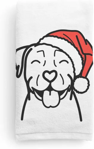 Miniatura 25 de Inkopious Santa Hat Airedale Terrier - Toalla de mano decorativa - Decoración navideña para el hogar