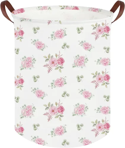 Miniatura 26 de FXOLCSHE Cesta de lavandería para bebés con animales, cesta de lavandería para bebés de animales del bosque, cesta de juguetes para niños, cesta