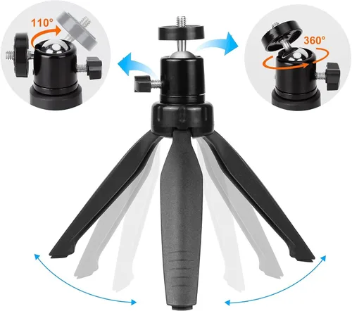 Miniatura 2 de Soporte de trípode para mini proyector compatible con APEMAN, DR. J Upgrade, DBPOWER, Anker, Artlii, LoongSon, AAXA Technologies y la mayoría