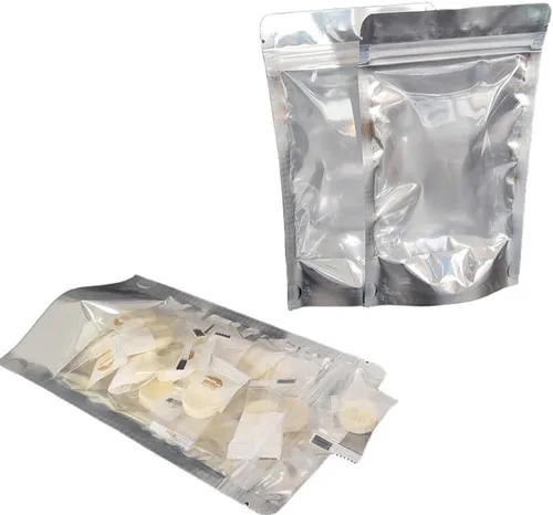 Miniatura 7 de Bolsas resellables de Mylar para almacenamiento de alimentos con parte delantera transparente, bolsas gruesas reutilizables con cierre