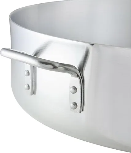 Miniatura 4 de TrueCraftware - Olla de aluminio de 40 cuartos de galón con cubierta de 0.236 in de grosor- Utensilios de cocina de peso pesado, sartén