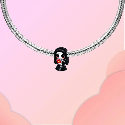 Miniatura 268 de LUXILLA Abalorio de plata de ley 925 para madre, hija, abuela, para familia, amor, madre, hija, abuela, para pulseras, collares, dijes, abalorios