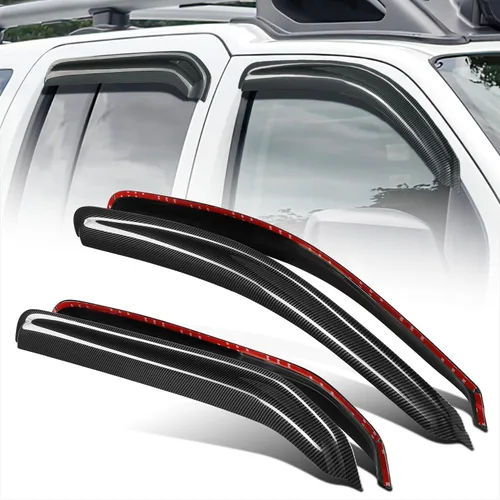 Miniatura 39 de DNA Motoring WVS-T2-0156 - Juego de 4 protectores de lluvia para ventana 04-08 Pacifica CS V6, tinte de humo, deflector de sol, viento y lluvia