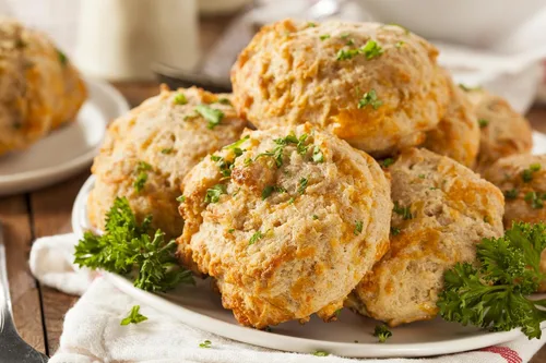 Miniatura 3 de Mezcla de galletas de ajo con queso A Blend Above - Fácil de hornear, hace 10, galletas de desayuno, galletas de cena, galletas y salsa, solo tienes