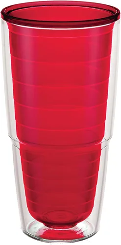 Miniatura 35 de Tervis - Vaso de viaje de mesa transparente y colorido Bayou View Collection fabricado en Estados Unidos, taza de viaje de doble pared con Surtido