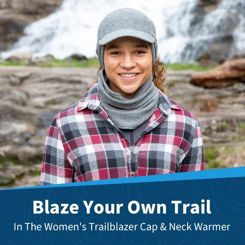 Miniatura 4 de TrailHeads Trailblazer Adventure - Juego de regalo para mujer con gorro de cola de caballo y calentador de cuello de micro