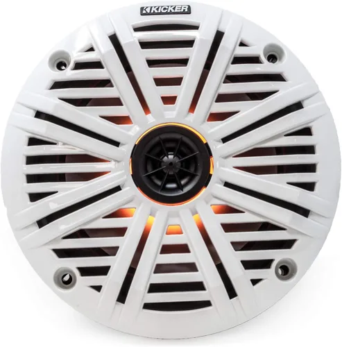 Miniatura 5 de Altavoces marinos KICKER de 6.5" con LED (1 par) blancos, reemplazos OEM para parrillas de agua salada LED agua salada blanca