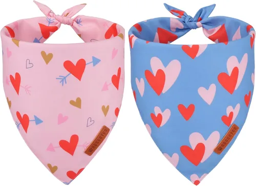 Miniatura 20 de ADOGGYGO Bandana para perro con bandera americana, bufanda para mascotas del 4 de julio en blanco y azul, tela duradera premium, ajustable, bandanas