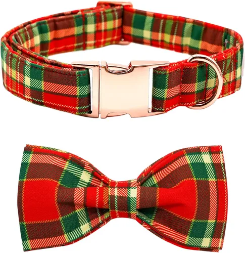Miniatura 24 de Collar para perros - Rugby con flores Collar para mascotas con lazos para perros Corbatin para mascotas Collar para perros ajustable Collar