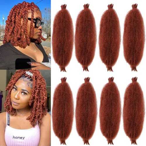 Miniatura 19 de ZRQ Cabello afro trenzado negro elástico para Butterfly Locs de 12 pulgadas, cabello trenzado de ganchillo Marley Twist preseparado, 3 paquetes