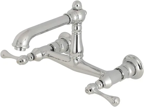 Miniatura 6 de Kingston Brass KS7247BL - Grifo de baño de montaje en pared, latón cepillado Cobrizo cepillado