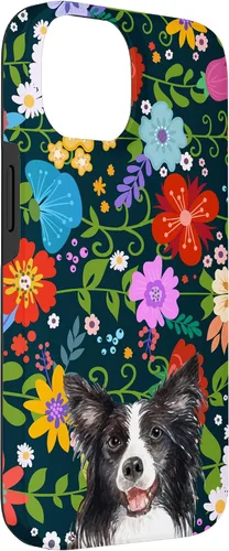 Miniatura 3 de Funda para iPhone 14 Border Collie Ditsy Flower Floral Pattern para mujer