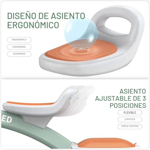 Miniatura 6 de SEREED Triciclo de Iluminación Colorida para Niños Pequeños de 2-5 Años, Niños y Niñas, Triciclo con Asiento y Manillar Ajustables, Cesta Extraíble