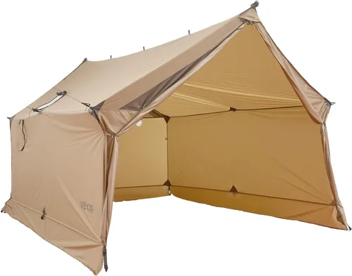 Miniatura 14 de VEVOR Tienda Caliente, Tiendas de Campaña Tipi Calientes con Toma para Estufa, Tiendas de Campaña Portátiles de Invierno con Faldón para Nieve