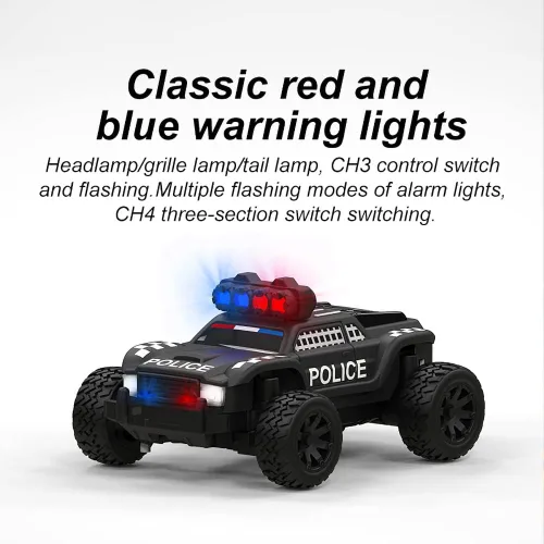 Miniatura 2 de FLYCOLOR Turbo Racing 1:76 C82 RC Truck Car Full Proporciontional RC Mini Sports Car Control remoto para adultos Regalo (negro)