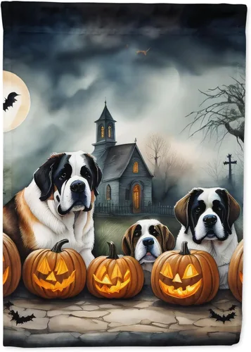 Miniatura 22 de Caroline's Treasures DAC2011GF - Bandera decorativa para jardín de Halloween con diseño de beagle para jardín, jardín, jardín, jardín, multicolor