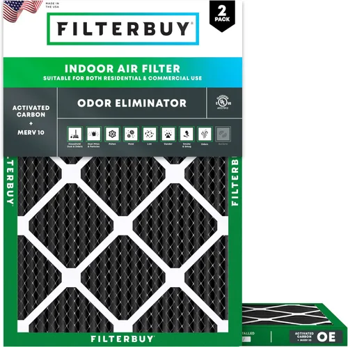 Miniatura 10 de Filtros de horno/filtros de aire - Eliminador de olores MERV 8 (paquete con 2 unidades)