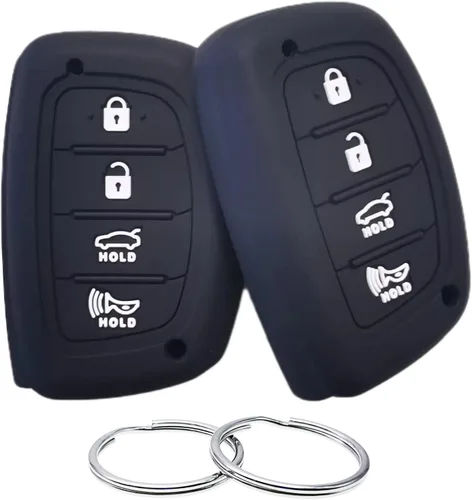 Miniatura 11 de REPROTECTING Funda de goma de silicona compatible con Hyundai Elantra Elantra GT Ioniq Sonata Tucson SY5MDFNA433 2016-2021