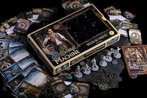 Miniatura 2 de City of The Great Machine. Expansión del juego de mesa de héroes de pie 1-4 jugadores Edades 14 en adelante Steampunk Uno contra muchos