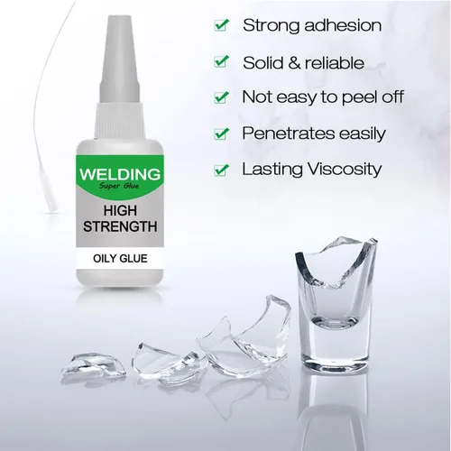Miniatura 6 de Paquete de 2 pegamento aceitoso de alta resistencia, multifuncional, reparación rápida, pegamento de soldadura instantánea para metal, plástico